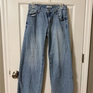 Light Blue Wide Leg Jeans